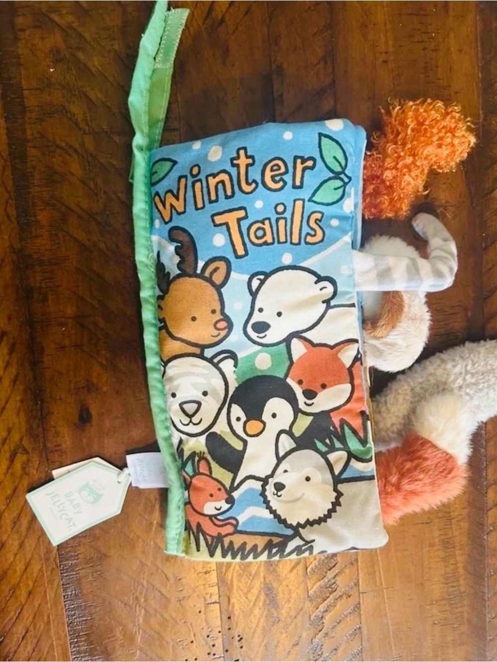 Jellycat Winter Tails Soft Plush Activity Book NWT *RETIRED*